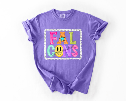 PREPPY FALCONS GAME DAY COMFORT COLORS TEE