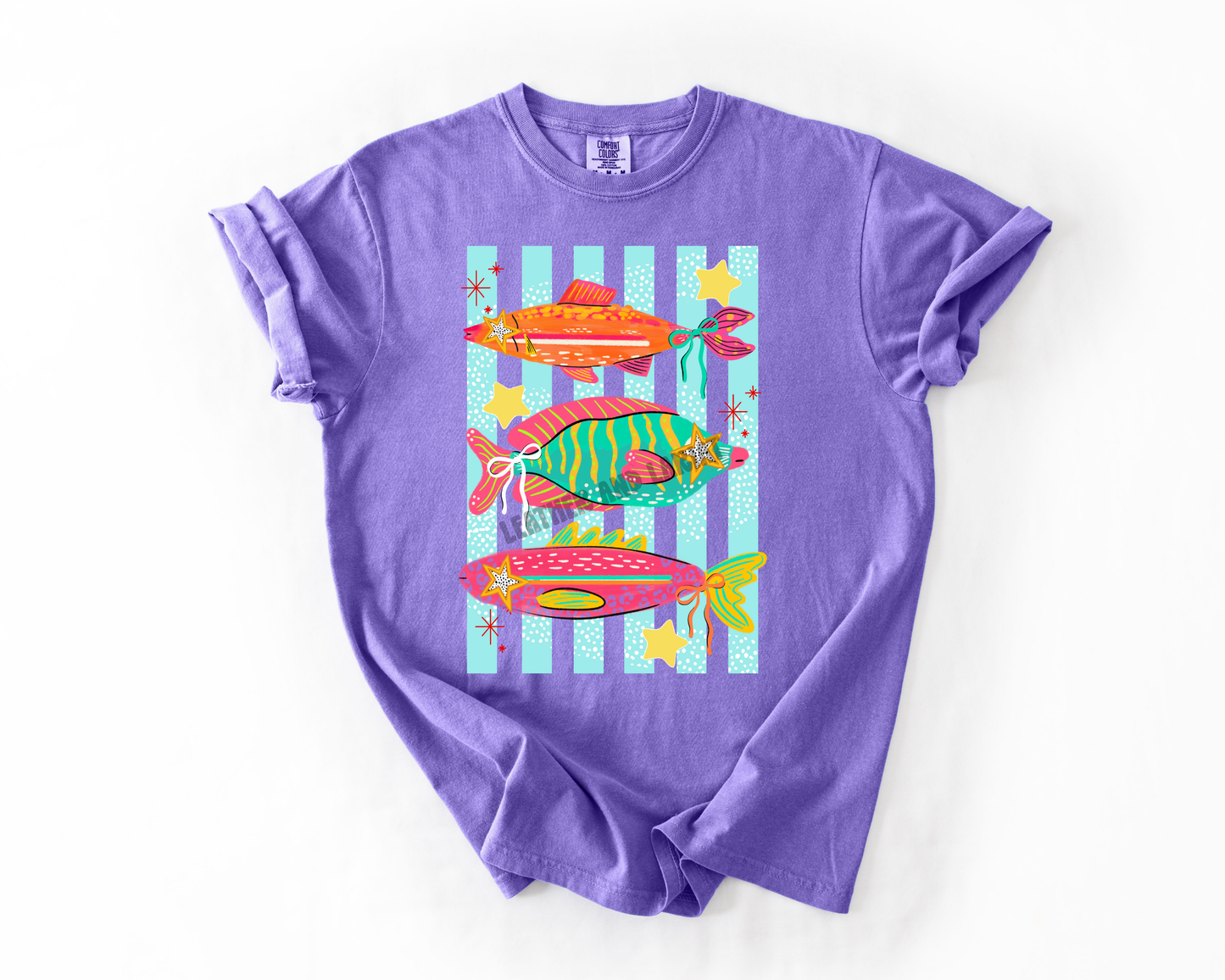 STARRY BOW FISH COMFORT COLOR TEE