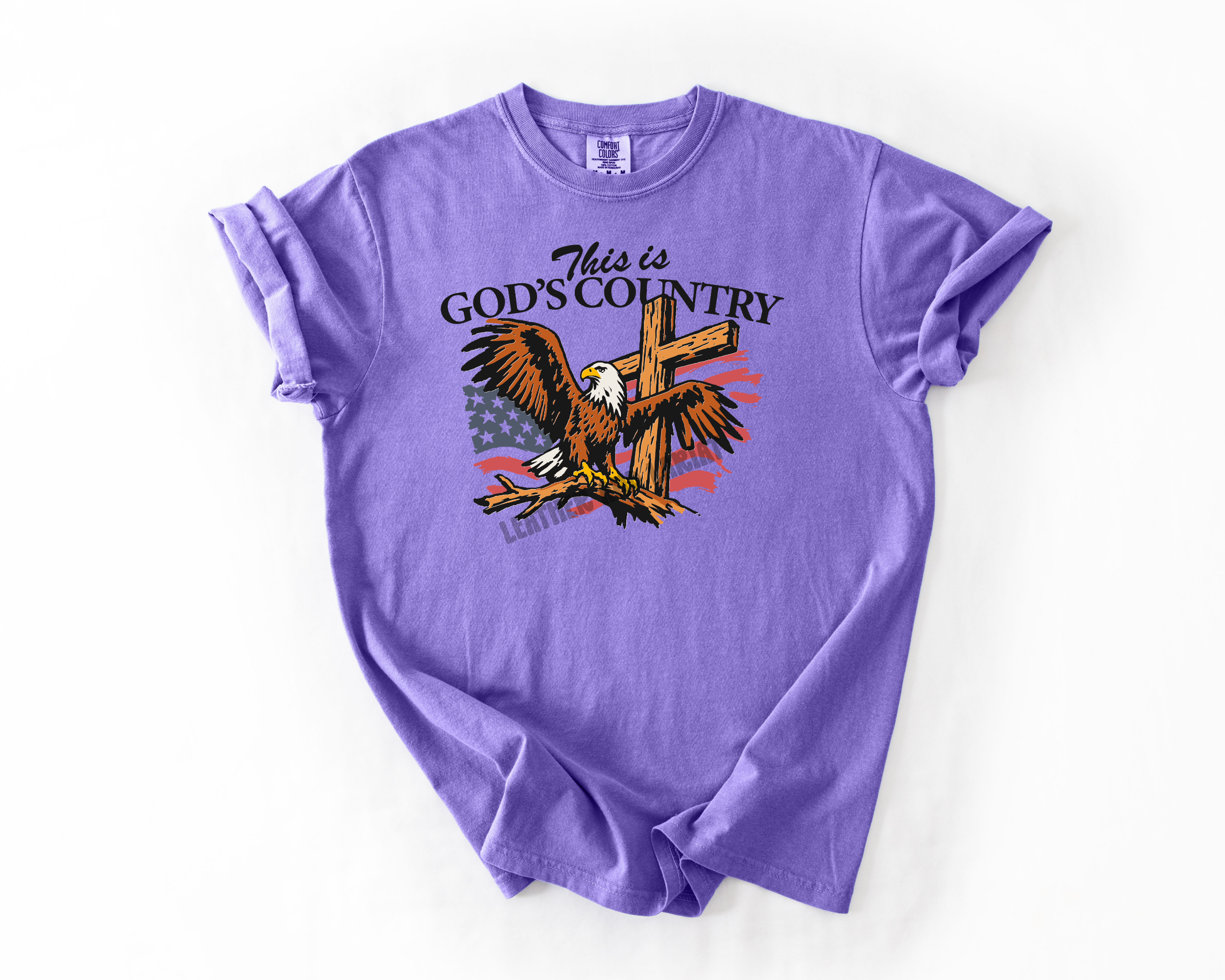 THIS IS GODS COUNTRY COMFORT COLORS TEE