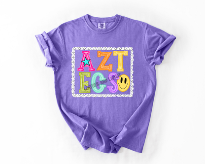 PREPPY AZTECS GAME DAY COMFORT COLORS TEE