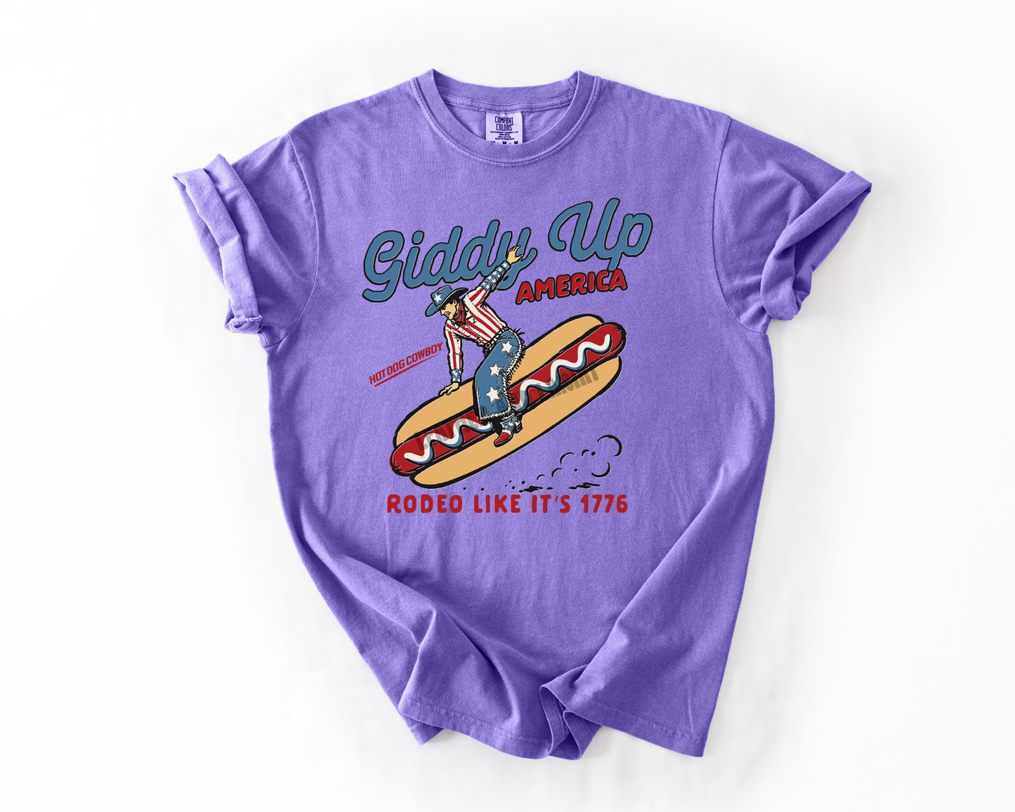 GIDDY UP AMERICA COMFORT COLORS TEE