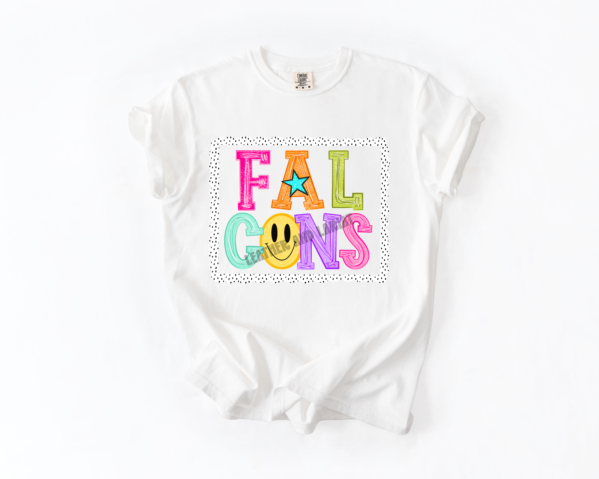 PREPPY FALCONS GAME DAY COMFORT COLORS TEE