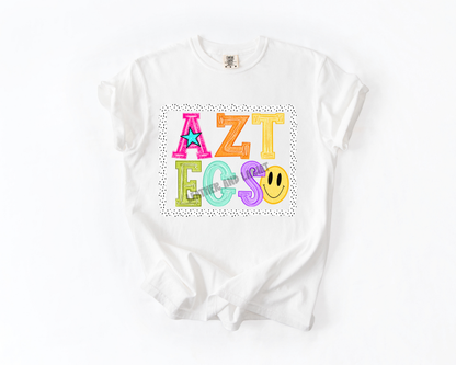 PREPPY AZTECS GAME DAY COMFORT COLORS TEE