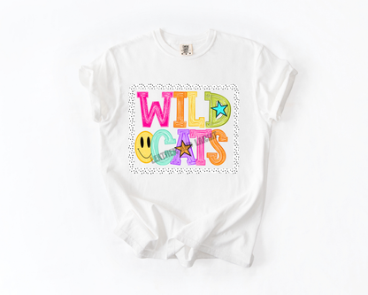 PREPPY WILDCATS GAME DAY COMFORT COLORS TEE